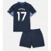 Tottenham Hotspur Cristian Romero #17 Bortedraktsett Barn 2023-24 Korte ermer (+ Korte bukser)